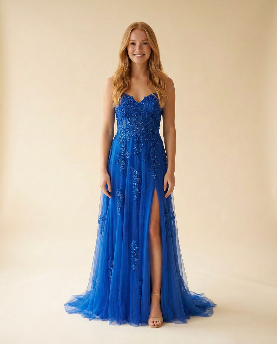 Robe Sirène Bleu Royal
