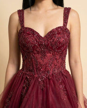 Princess Ball Gown Wine