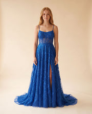 Robe Corset En A Bleu Pâle