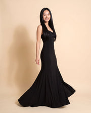 Robe Moulante Dos Ouvert Noire