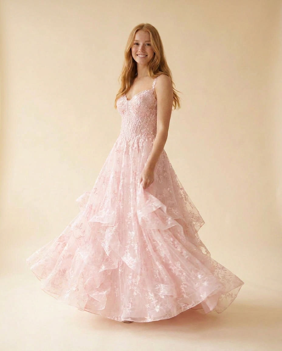 Lace Gown Pink