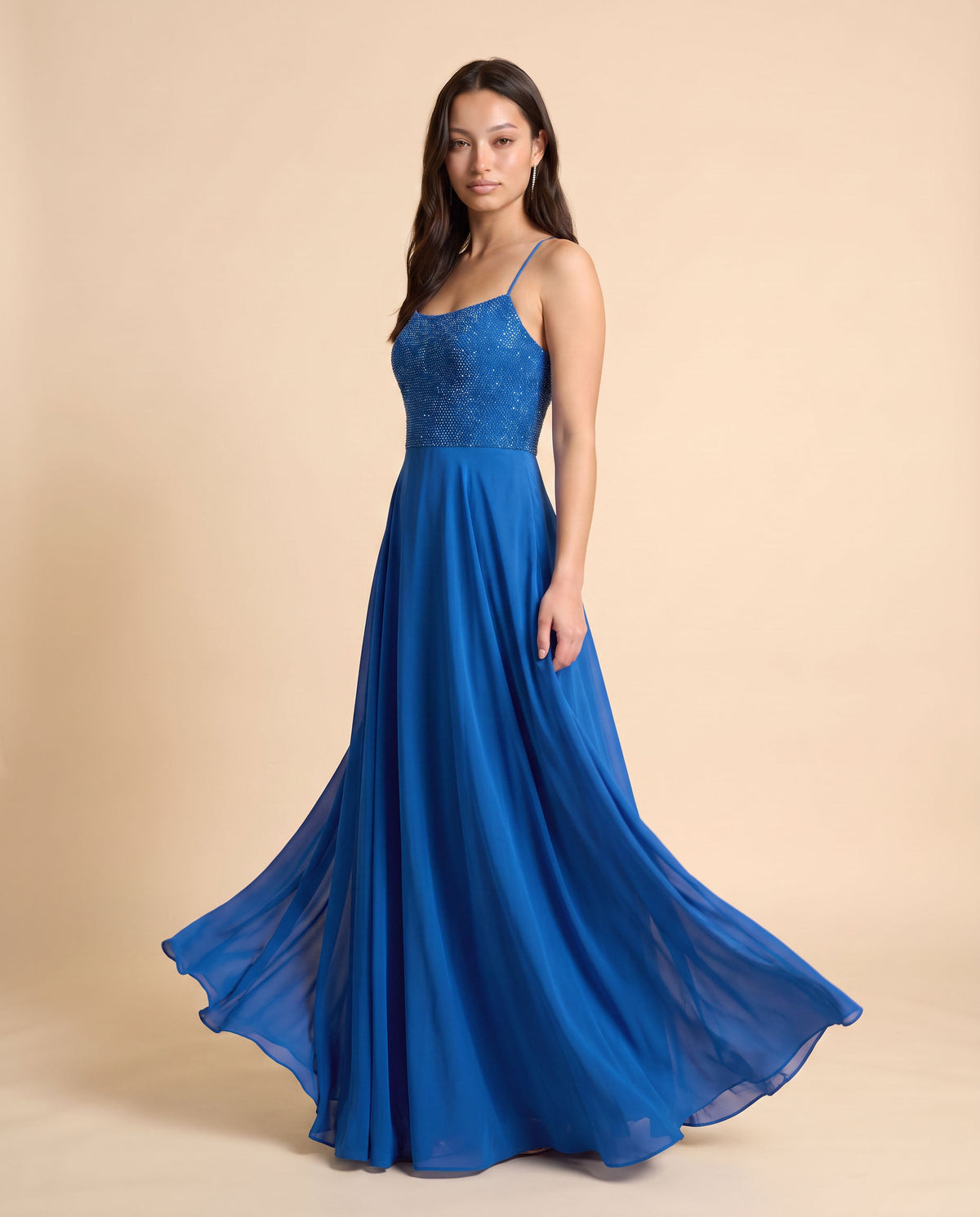 Robe Fluide Bleu Pâle