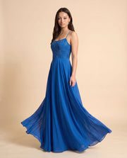 Robe Fluide Bleu Pâle