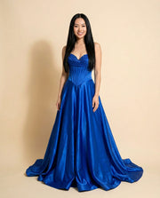 Bustier Gown Royal Blue