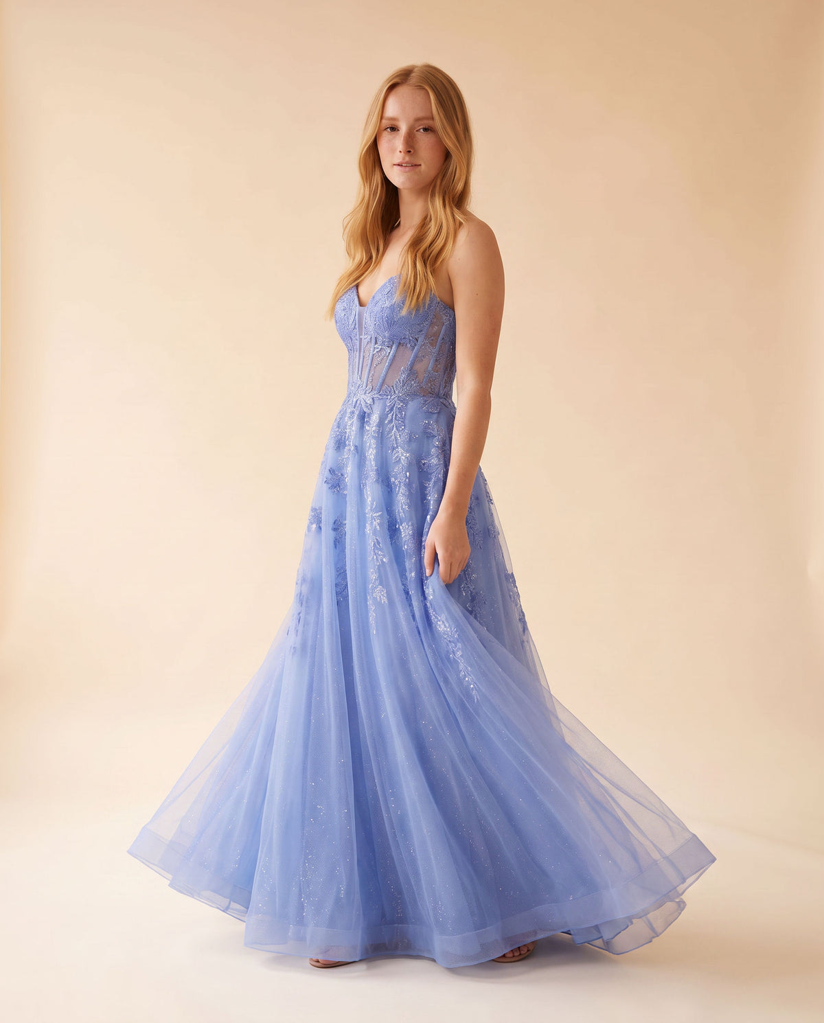 Robe En Tulle Bleu Clochette