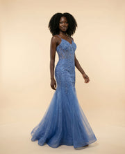 Robe Sirène Bleu Nuage