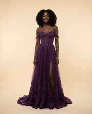 Corset Gown Purple
