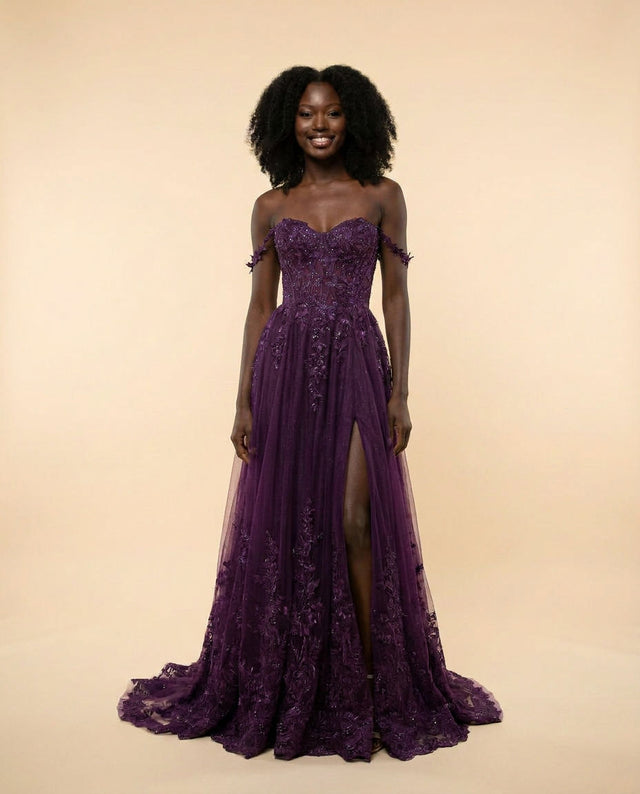 Corset Gown Purple