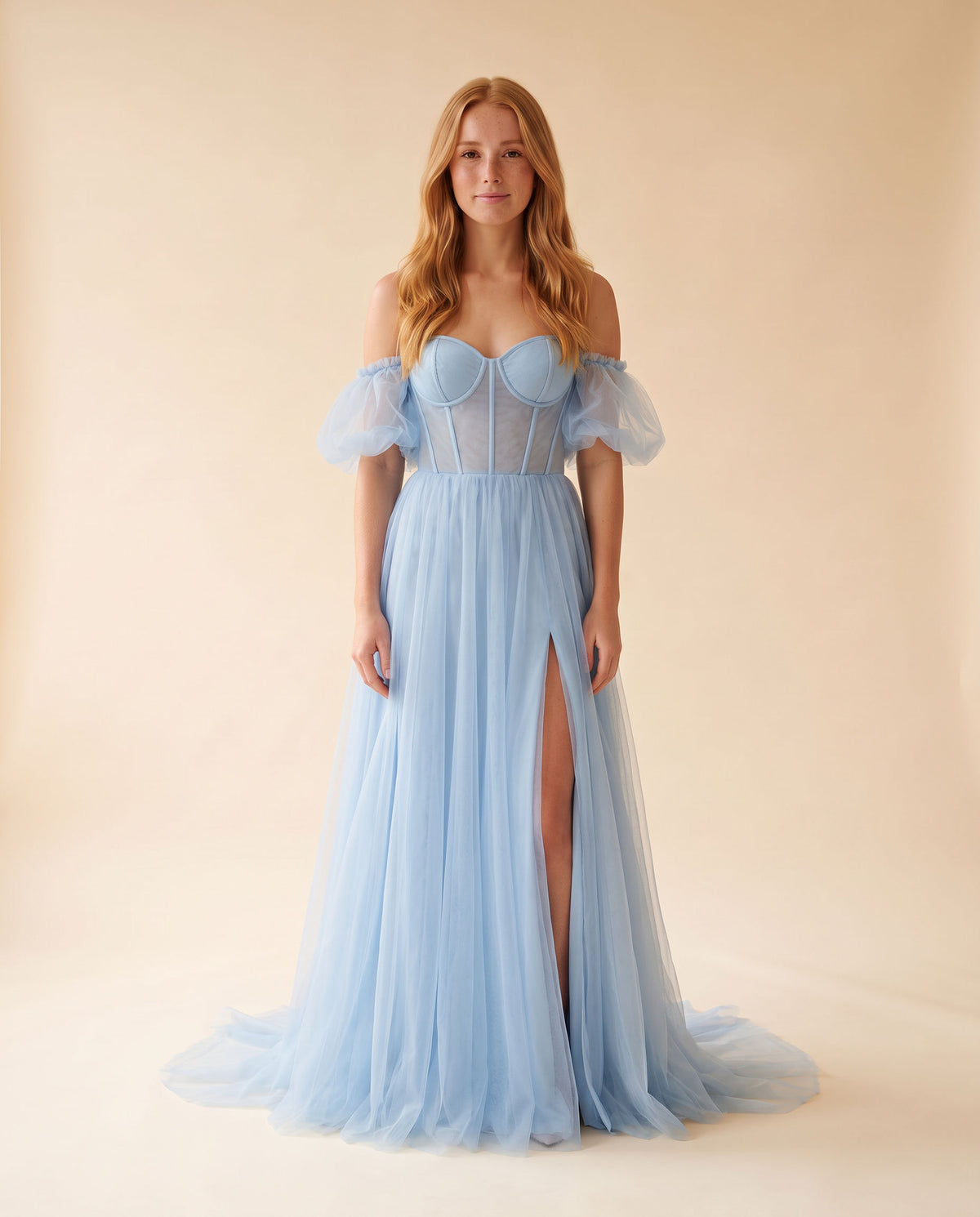 Robe Corset Bleu Poudre