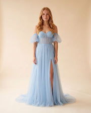 Robe Corset Bleu Poudre