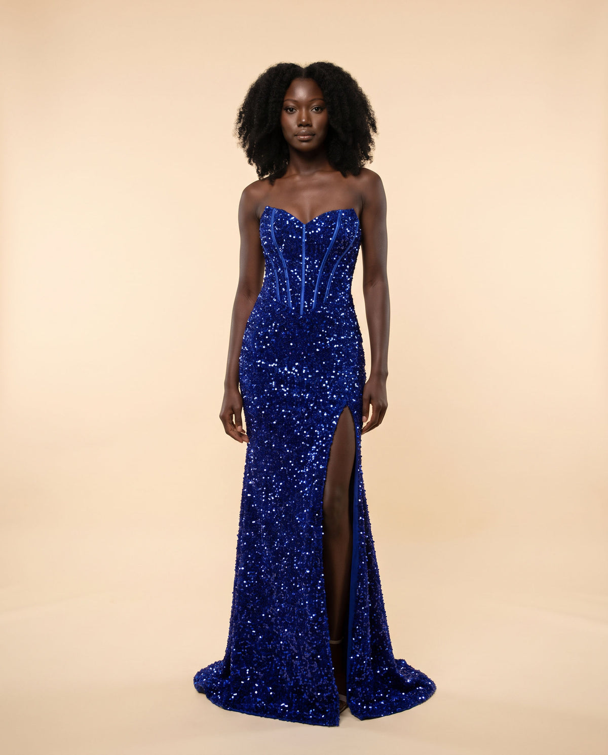 Robe Corset Cobalt Brillante