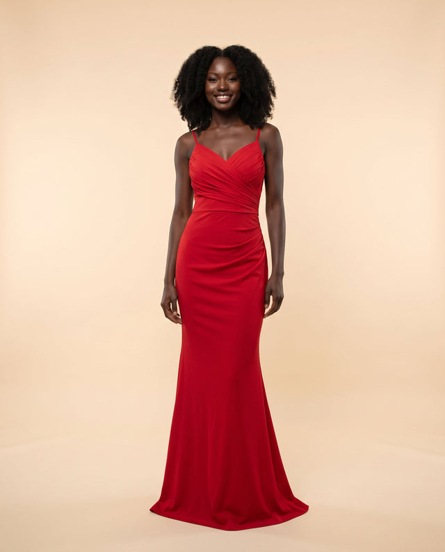 Robe Ajusté Rouge