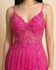 Robe Sirène Rose Vif
