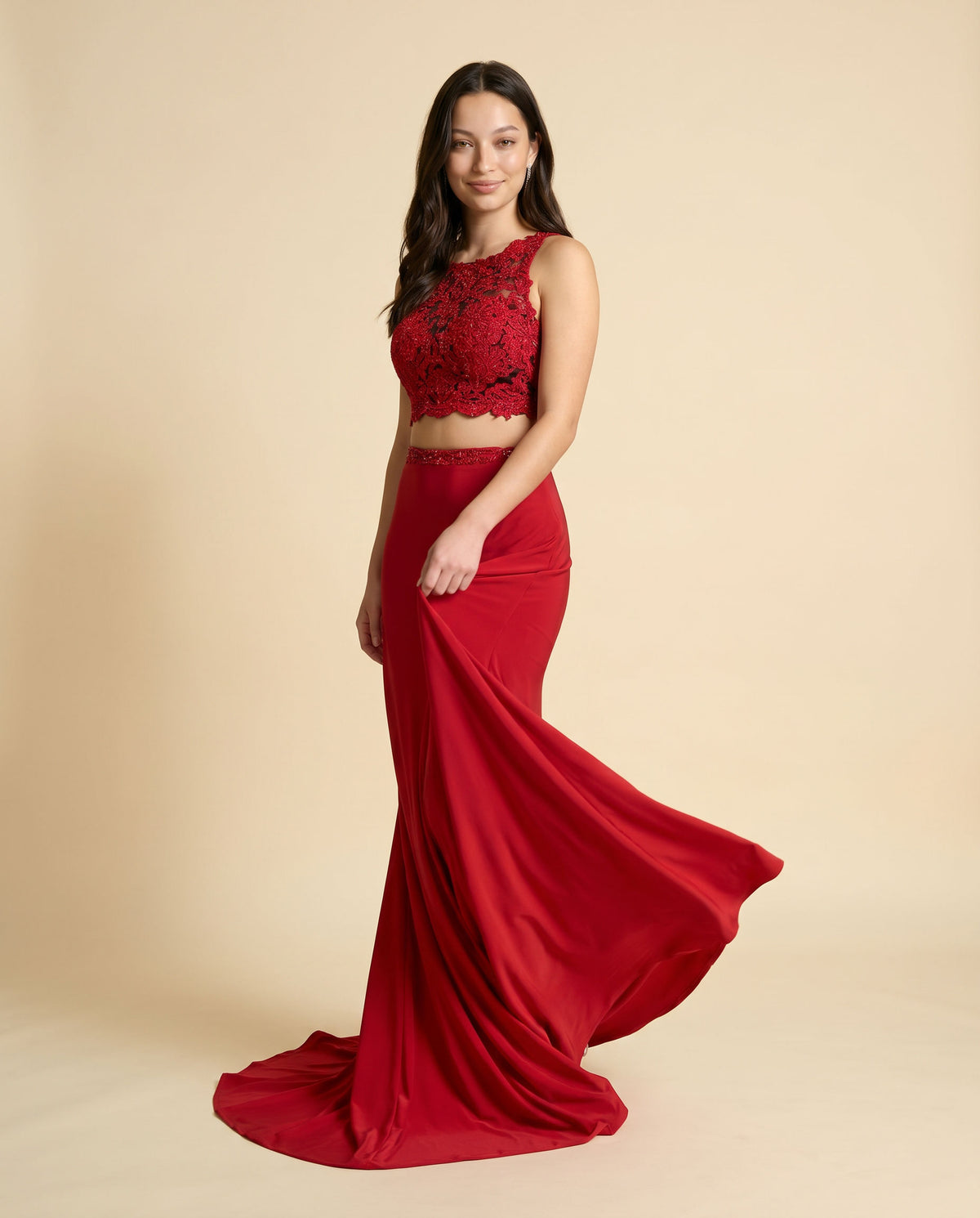Robe Asymetrique Rouge