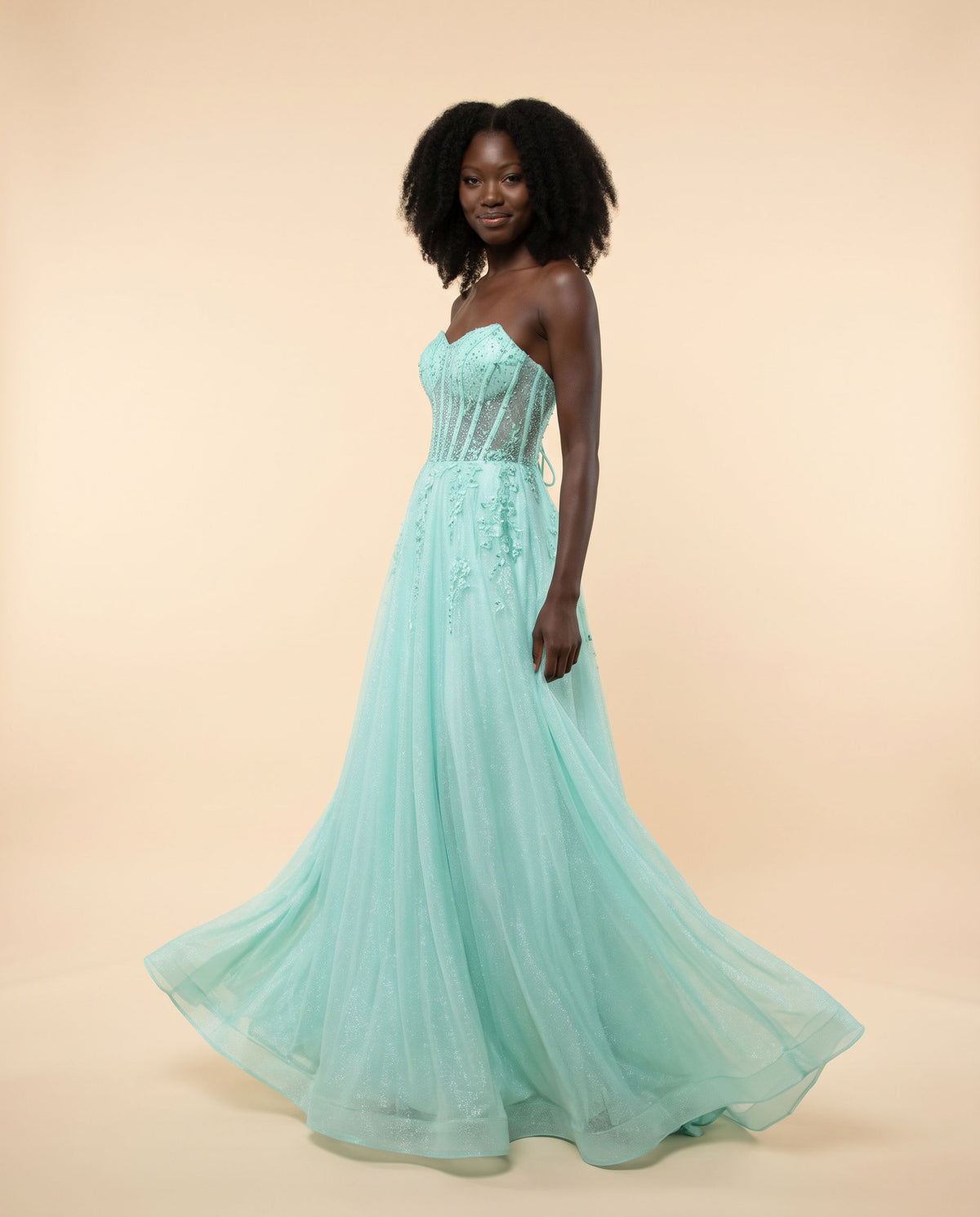 Robe Corset Vert Glacé