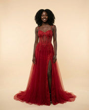 Robe Dos Ouvert Rouge