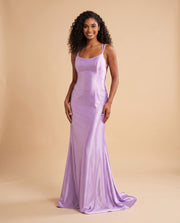 Robe Effet Corset Lilas