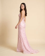 Robe Corset Brillante Bleu Poudre