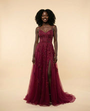 Sweetheart Gown Burgundy