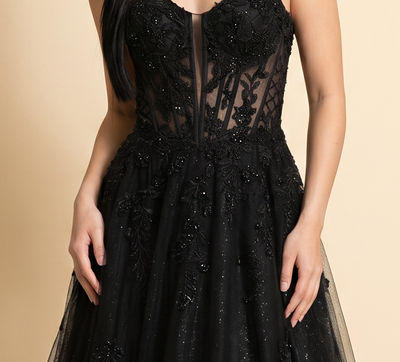 Robe Corset En Tulle Noire