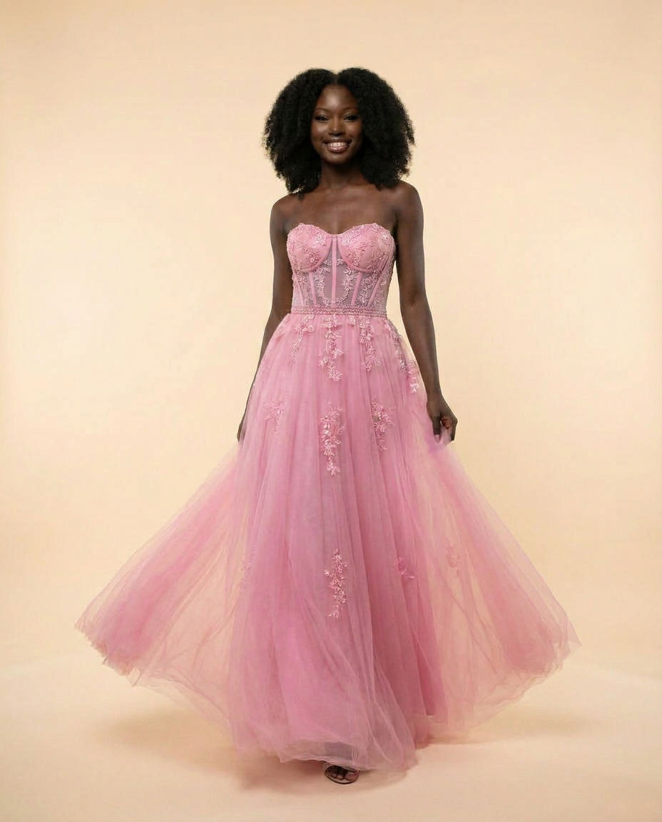Bustier Gown Pink