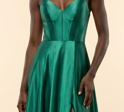 Robe En Satin Corset Orange