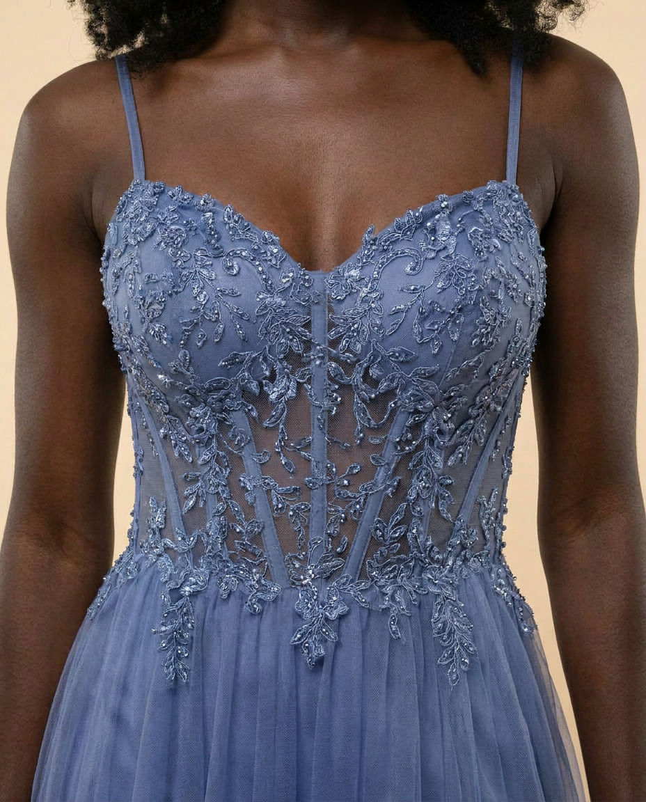 Robe Évasée Ardoise