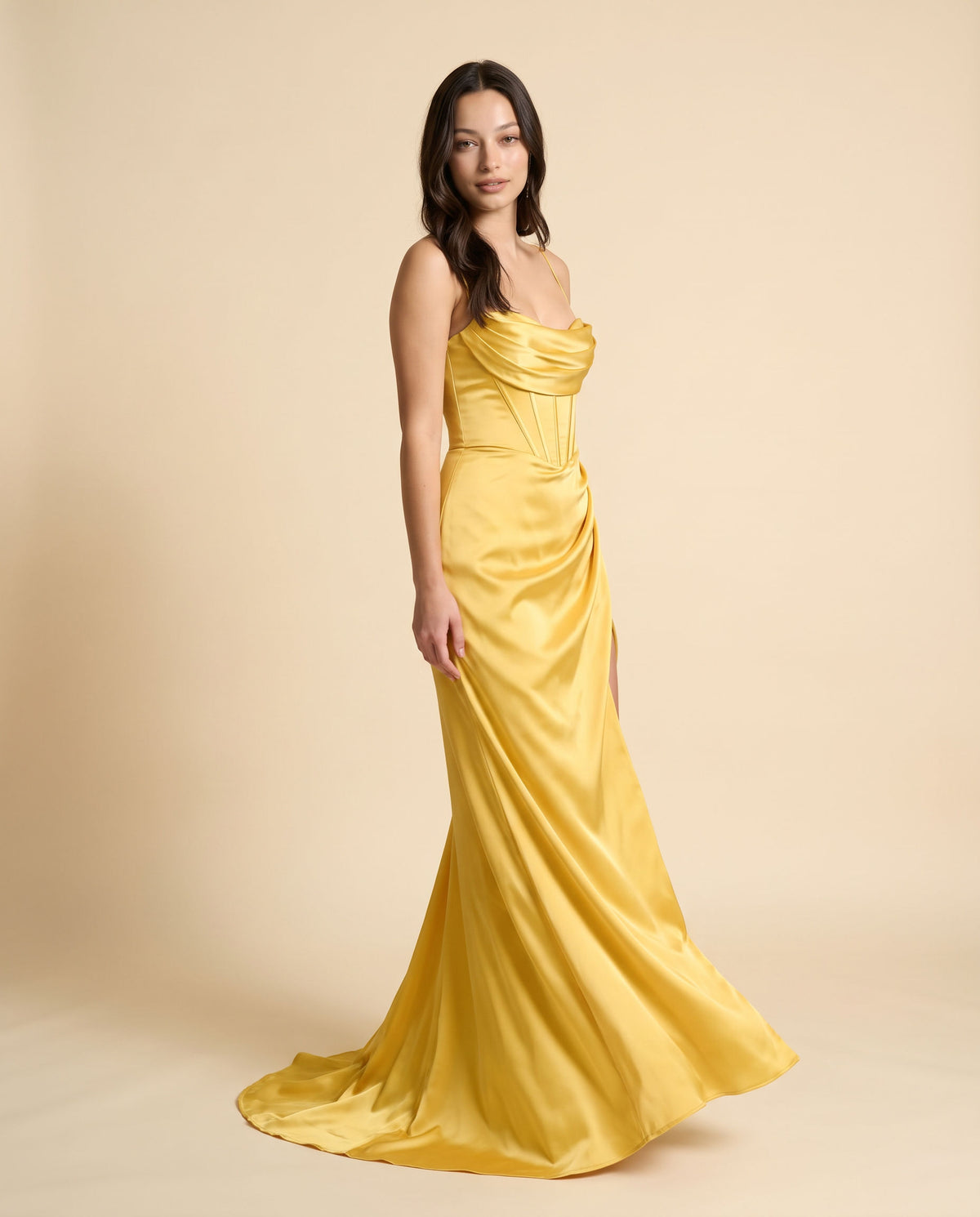 Corset Avec Fente Jaune
