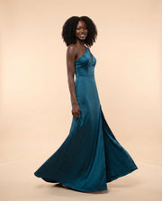 Robe Une Bretelle Teal
