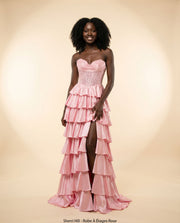 Robe À Étages Rose