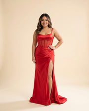 Robe Corset Ajusté Marine