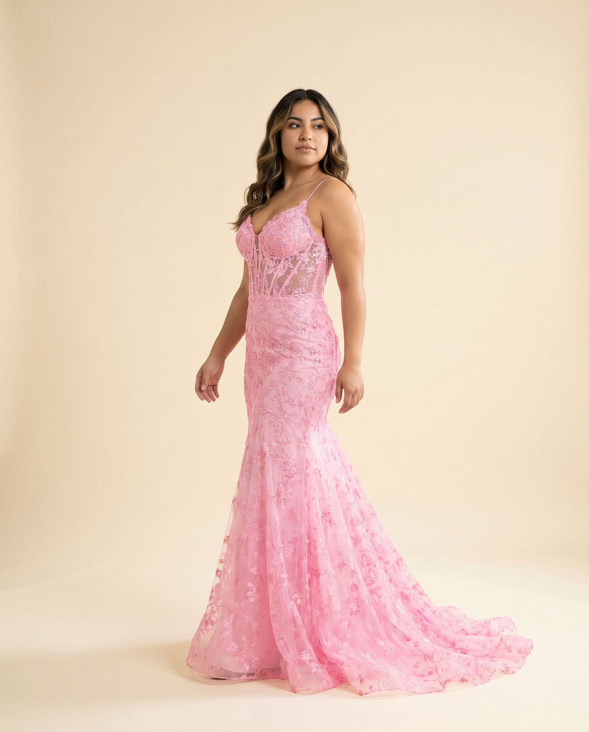 Robe Sirène Rose Bonbon