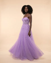 Robe en tulle couleur Victorian Lilac