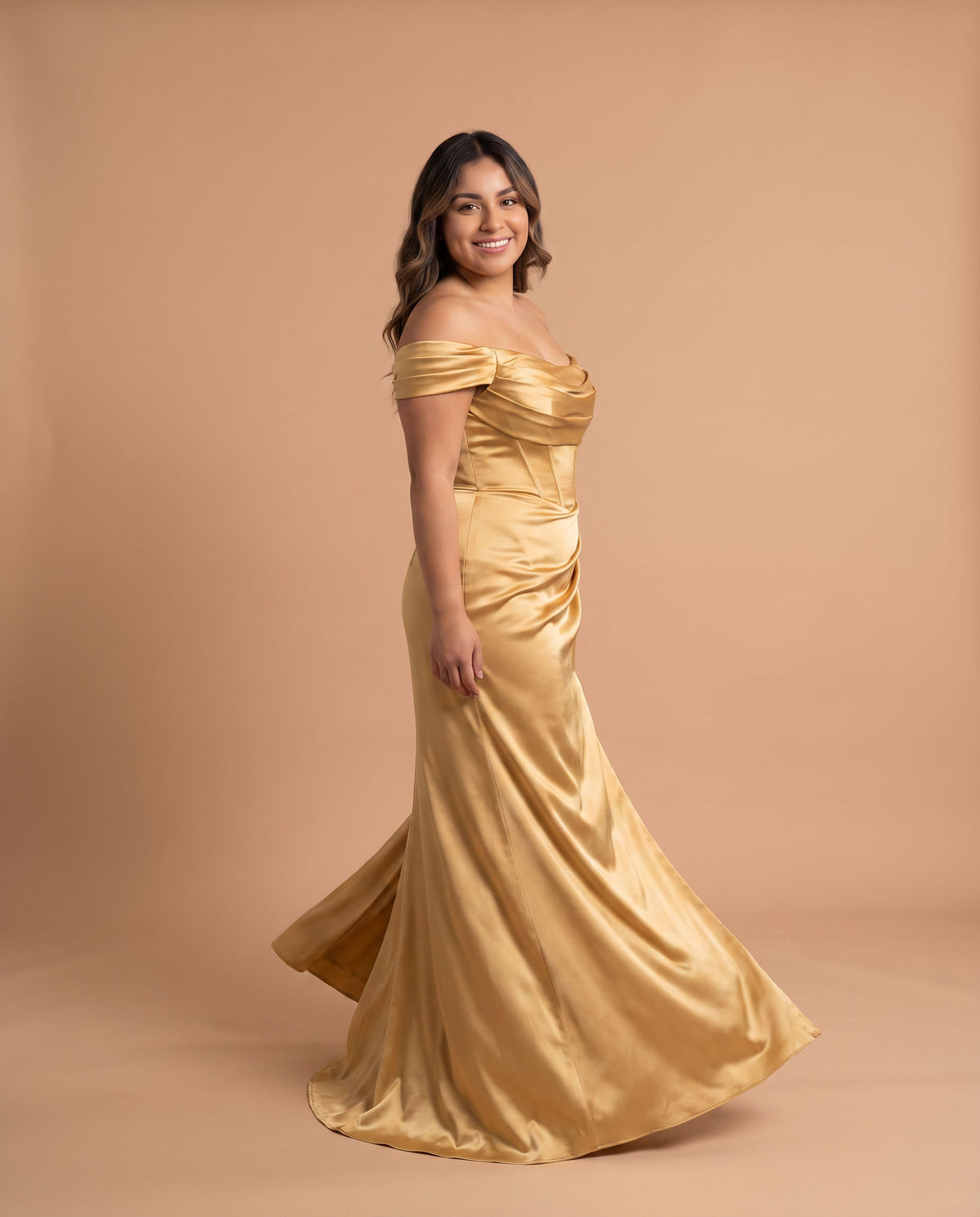 Robe À Corset Rose Gold