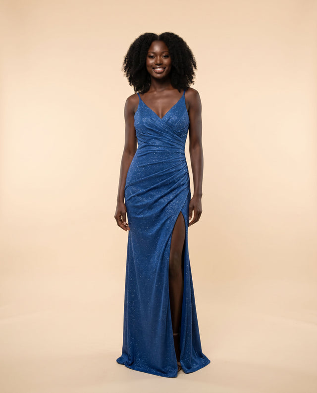 Robe Bleu Scintillant