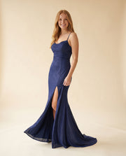 Robe ajustée Bleu Marine