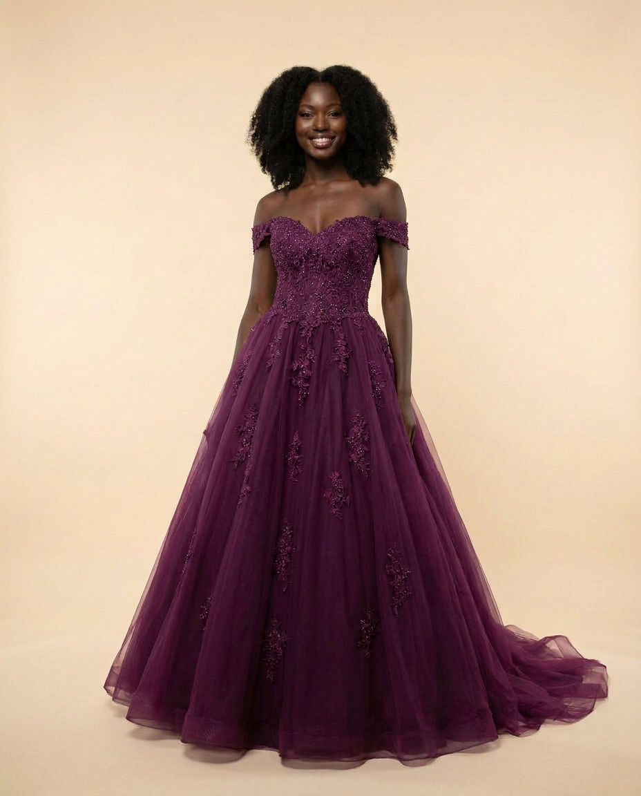 Princess Gown Plum