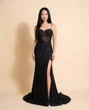 Robe Corset Ajustée Noire