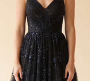 Robe avec appliqués Noire