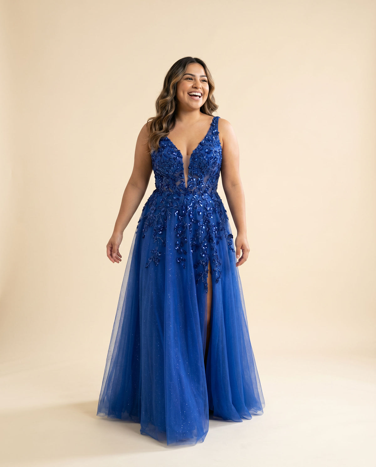 Robe En Tulle Bleu Royal