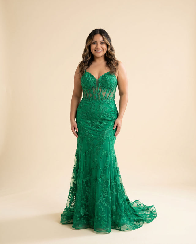 Robe Sirène Émeraude