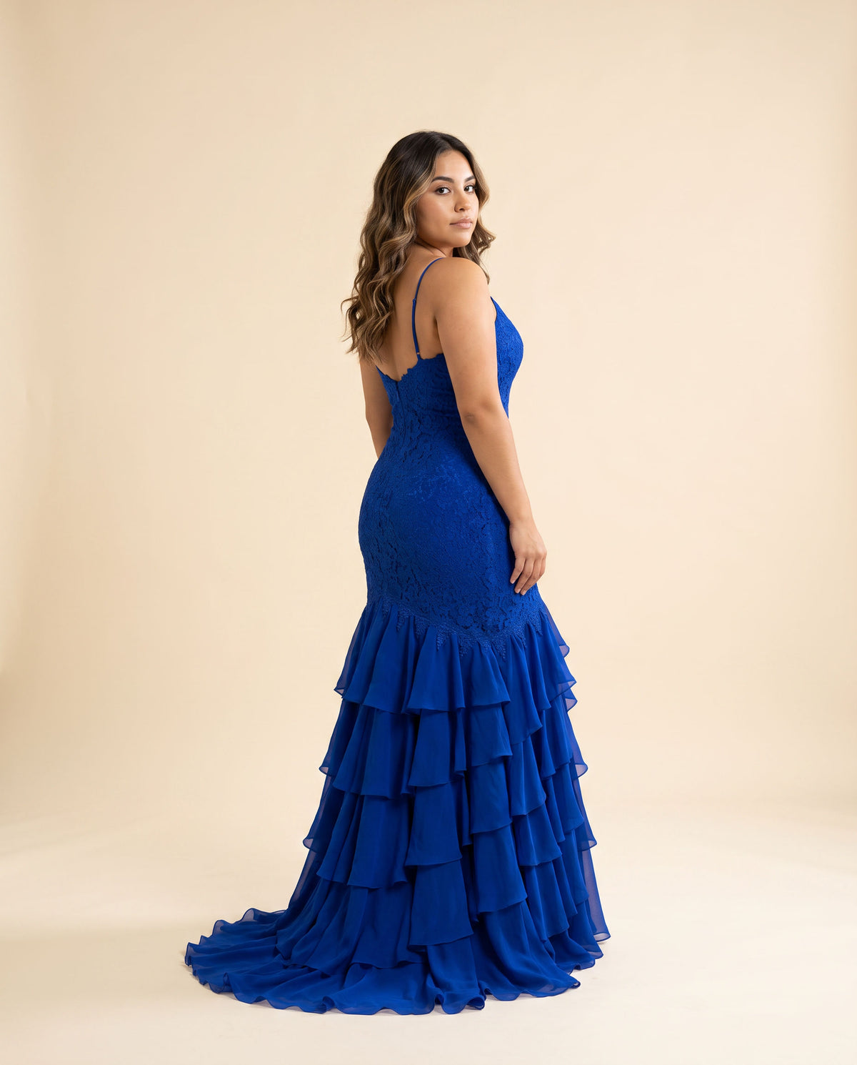 Robe Brodée A Volants Royal