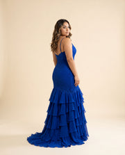 Robe Brodée A Volants Royal