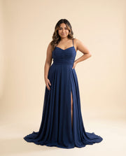 Robe fluide Bleu Marine
