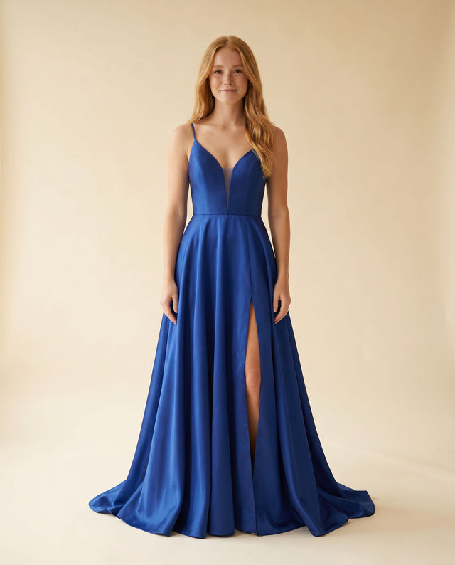 Robe Fluide Avec Fente Royal