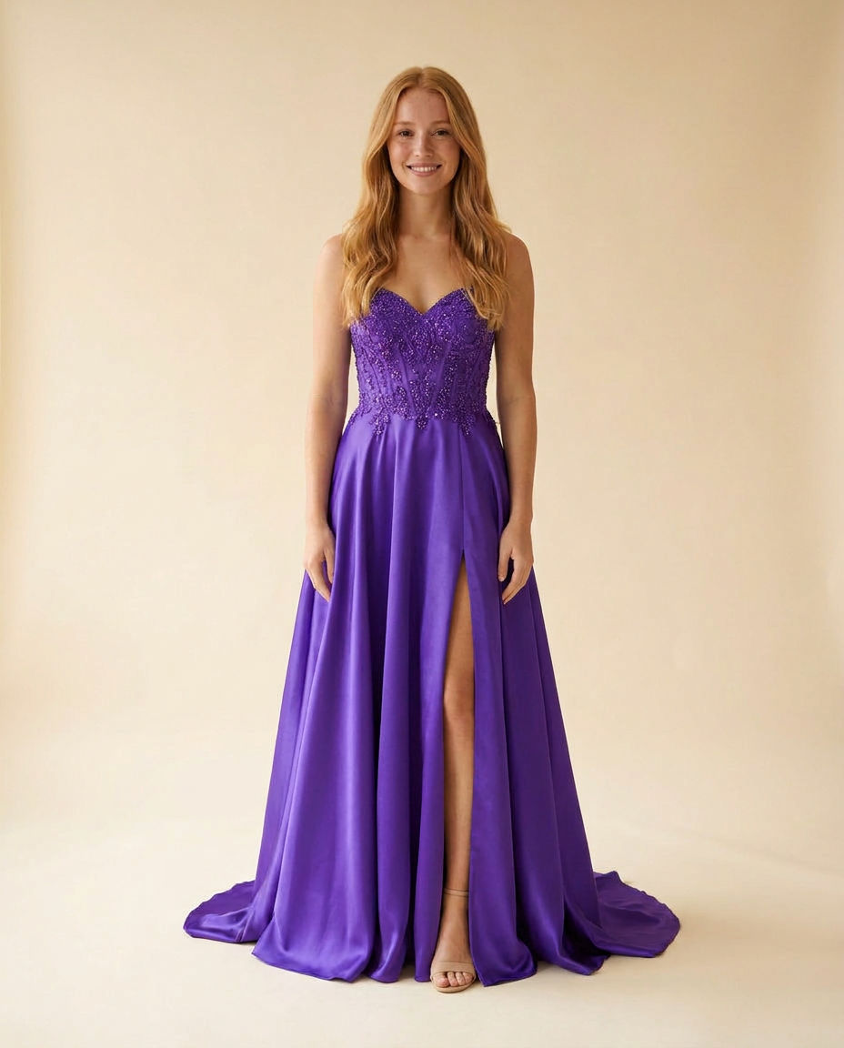 Sweetheart Gown Purple