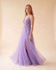 Robe Avec Broderie Lavande