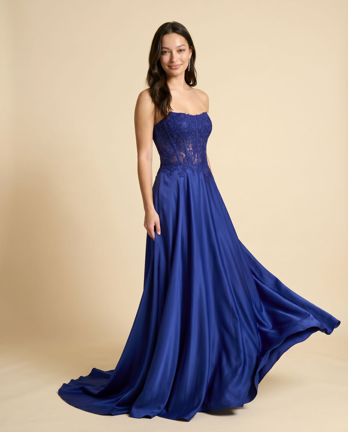 Robe Corset Fluide Vert Jade