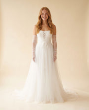 Robe bustier avec manches Bourgogne