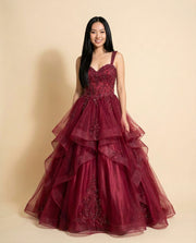 Princess Ball Gown Wine